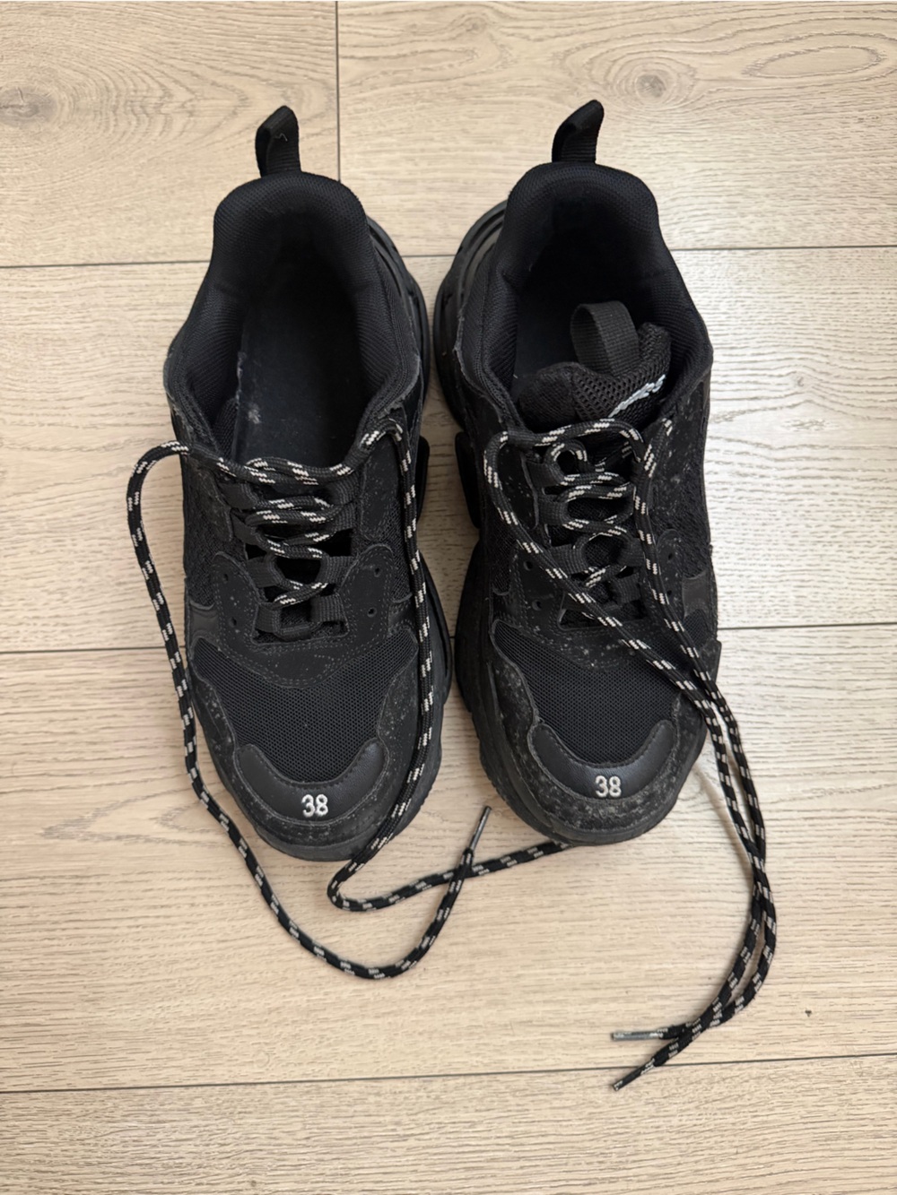 Women’s Balenciaga Black Athletic Sneakers -
Size 38